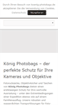 Mobile Screenshot of koenig-photobags.de