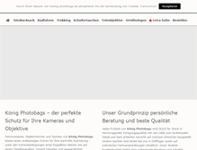 Tablet Screenshot of koenig-photobags.de